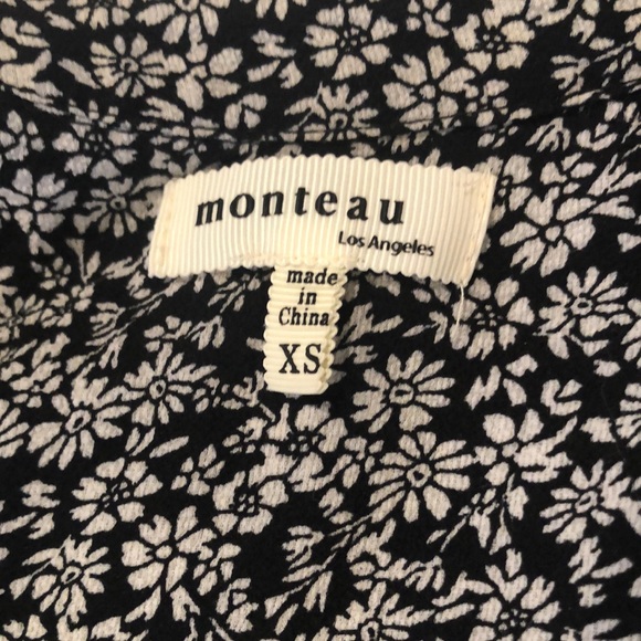 A black and white floral dress. - Picture 2 of 2